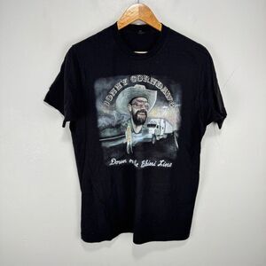 Jonny Corndawg T Shirt‎ Men Medium Black Graphic Tee Cotton Tulex Bikini Line